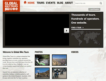 Tablet Screenshot of globalbiketours.com